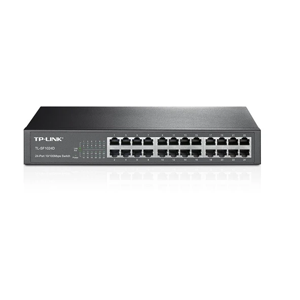 Tp-Link TL-SF1024D 24 Port 10/100 Masaüstü Metal Kasa Ethernet Switch ürün görseli 1