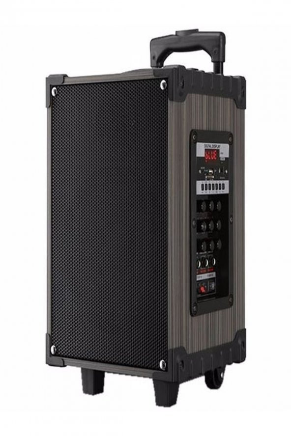 Süper Bass Şarjlı Mikrofonlu Hoparlör Karaoke Sistemi 80 Watt Taşınabilir Parti Box