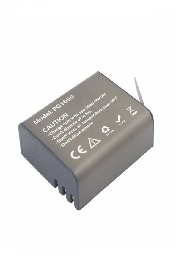Eken H9r H9 W9 Yedek Batarya Pg1050 1050 Mah 3.885wh Pil - 1