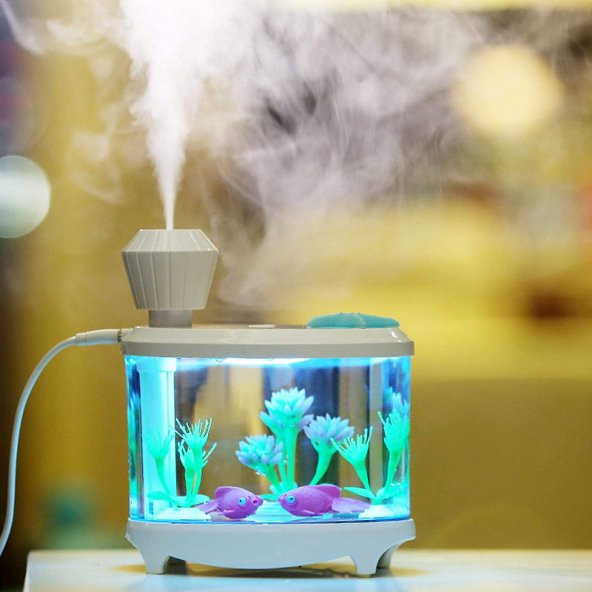 Ultrasonik Akvaryum Model Mini Buhar Makinesi Bebek Odası Nemlendirici