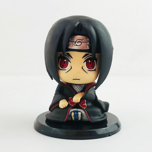 Anime Naruto Uchia Itachi Oturan Mini Figür Karakter Oyuncak 9cm