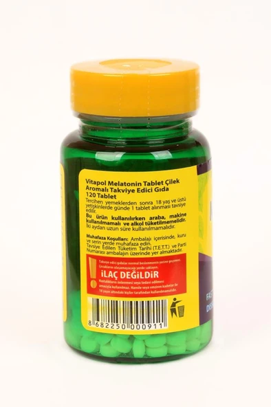Vitapol Melatonin 3 Mg 120 Tablet Çilek Aromalı - 2