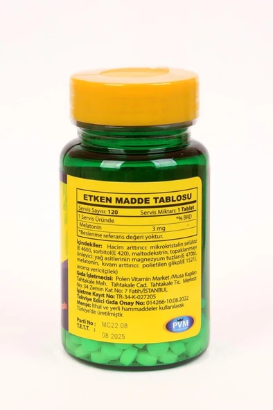 Vitapol Melatonin 3 Mg 120 Tablet Çilek Aromalı - 3