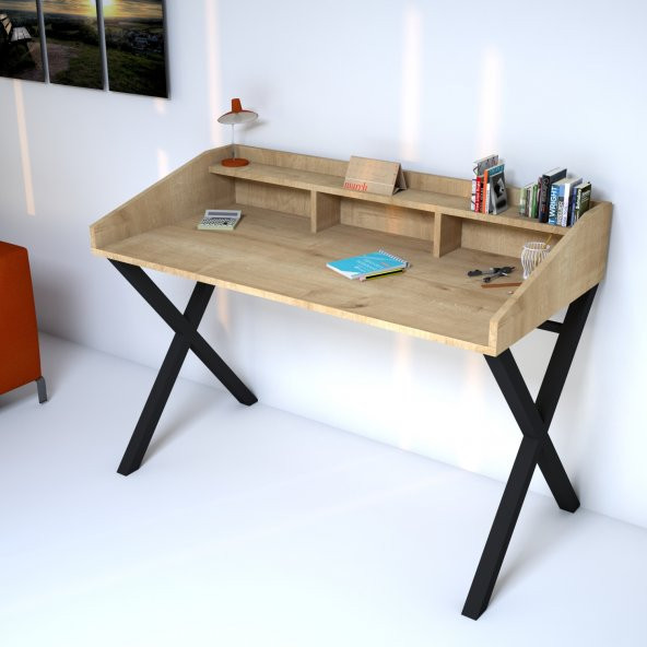 Emkawood Neptün Metal Ayaklı Çalışma Masası - 2