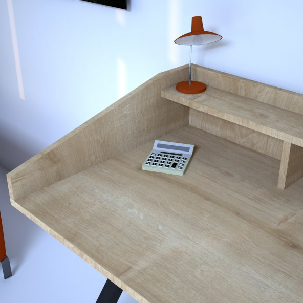 Emkawood Neptün Metal Ayaklı Çalışma Masası - 3