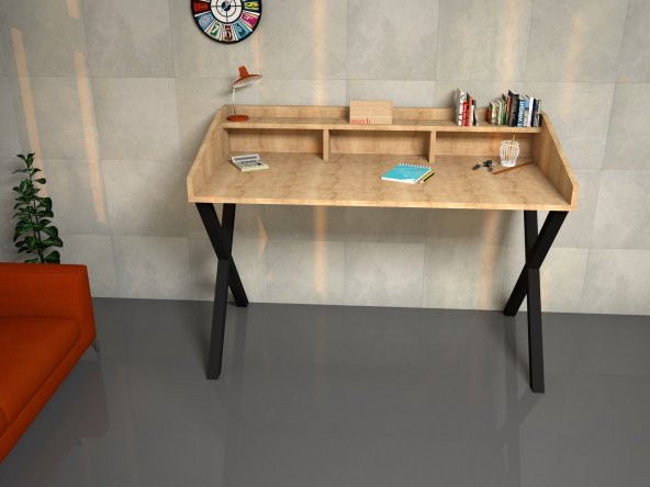 Emkawood Neptün Metal Ayaklı Çalışma Masası - 4