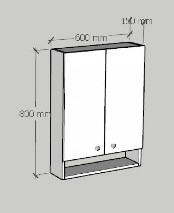Emkawood Cabi Çok Amaçlı Raflı Banyo Dolabı - 3