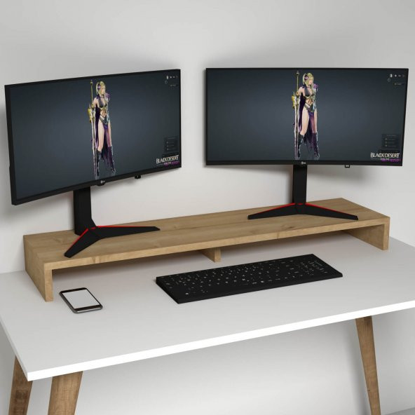 Emkawood Carry Monitör Yükseltici Soundbar Stand - 2