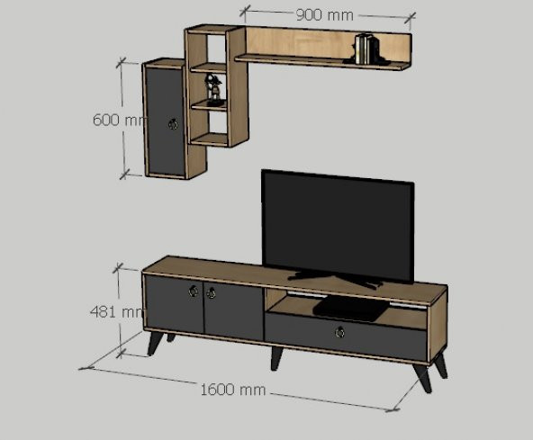 Showy Tv Standı Tv Sehpası - 5