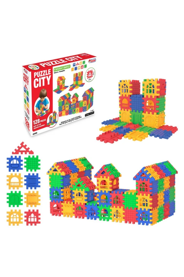 03703 Dede, Puzzle City 128 Parça