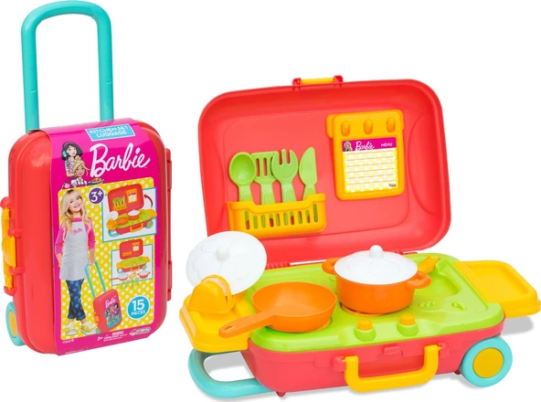 Dede Barbie Mutfak Set Bavulum 4783