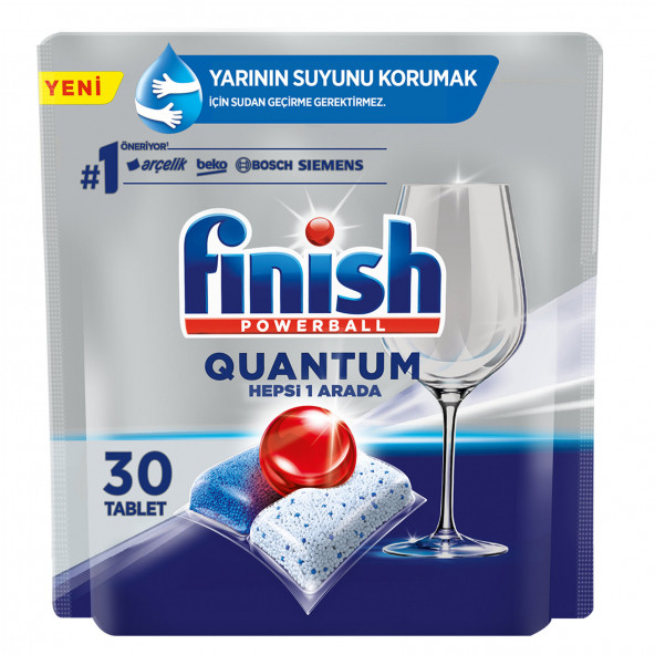 Finish Quantum Bulaşık Makinesi Tableti 30'lu