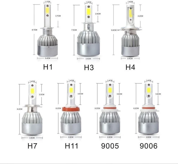 Toyota Avensis Kısa Far Led Xenon Şimşek Etkili 2003 ve Üzeri - 4