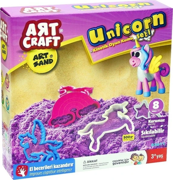 Dede Art Craft Unicorn Kinetik Kum Seti 500GR 6114
