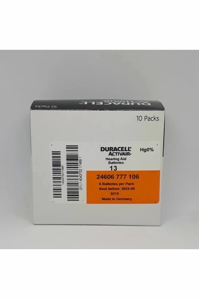 13 Numara Işitme Cihaz Pili Kulaklık Pili 6'lı*10 Paket - 2
