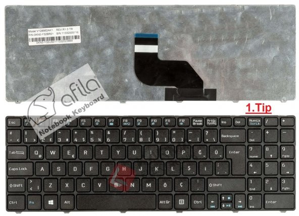 Casper Nirvana MP-08G66TQ-5287 Notebook Klavyesi - Tuş (Siyah TR) - 2