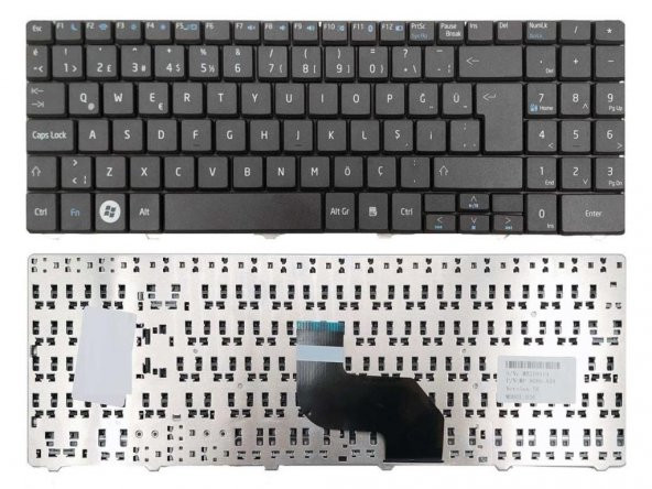 Casper Nirvana H36, A15 Serisi Notebook Klavyesi -Siyah TR ürün görseli