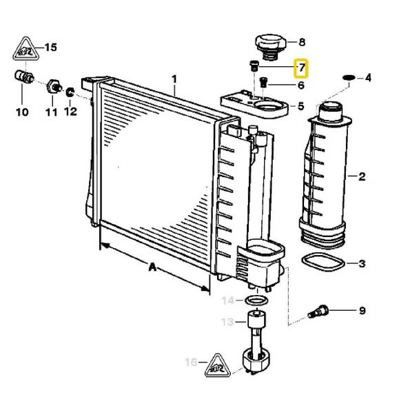 BMW VE MİNİ RADYATÖR HAVA ALMA TAPASI (1 ADET) 17111712788 - Resim 3