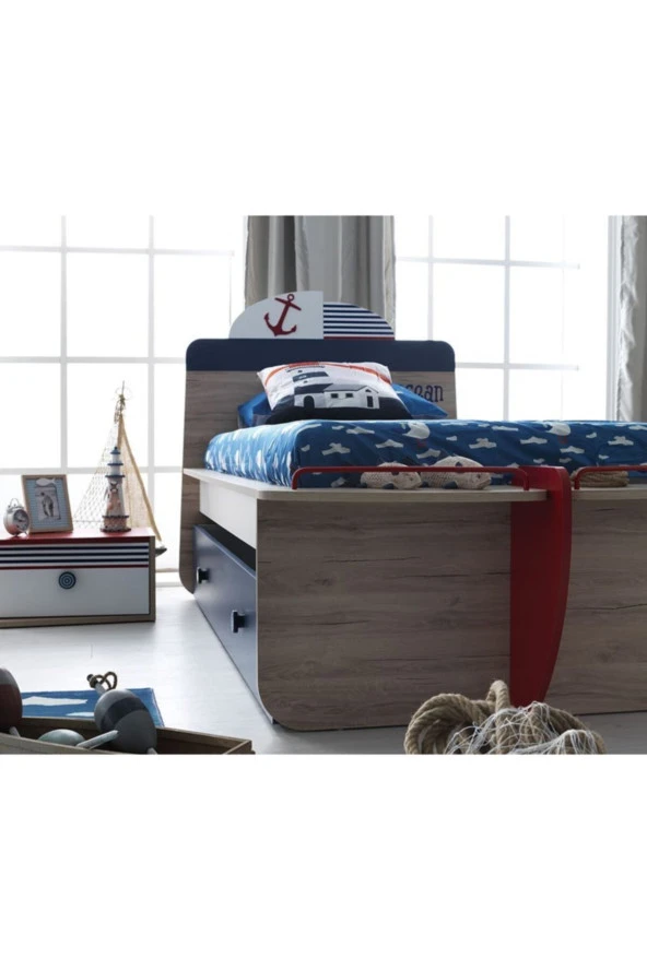 Yeni Konsept New Ocean Başlıklı Karyola 90X190 Cm ürün görseli