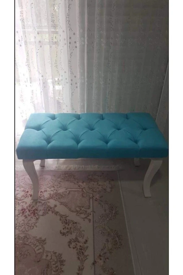 Serhan Mobilya Turkuaz Bench Puf ürün görseli