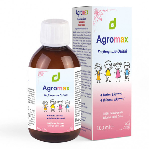 DESTEK AGROMAX KEÇİBOYNUZU ÖZÜTLÜ ŞURUP ÇOCUK 100 ML