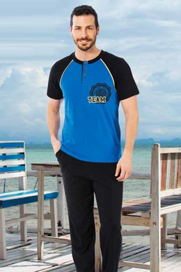 30030 Hmd Erkek Kısa Kollu Pijama Takımı - 3