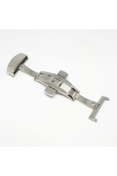 Saat Deri Kordon Klipsi Kelebek Kilit Çelik - Toka Ölçü 22mm