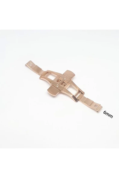 Emporio Armani Tissot Saat Uyumlu Metal Kordon Kelebek Basmalı Kilit Rose Bakır - 6mm ürün görseli