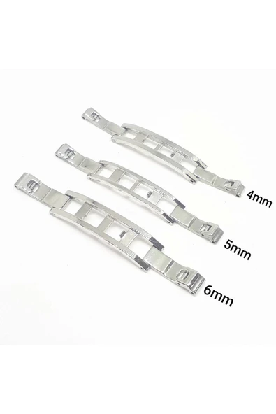 Emporio Armani Tissot Saat Uyumlu Metal Kordon Kelebek Düz Kilit - 5mm - Resim 2