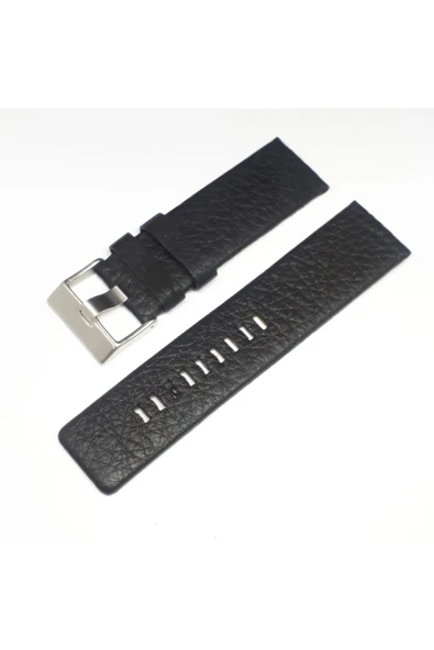 26mm Diesel Uyumlu Siyah Hakiki Deri Saat Kordonu Toka Ölçü 26mm ürün görseli