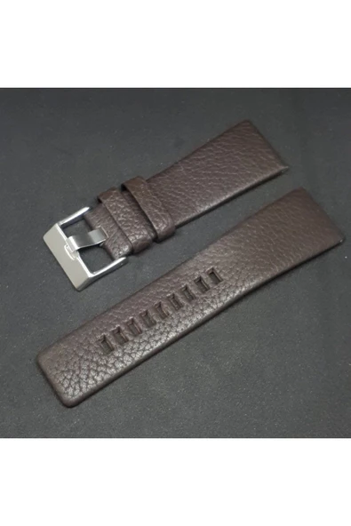 Diesel Uyumlu Kahverengi Hakiki Deri Saat Kordonu 24mm ürün görseli