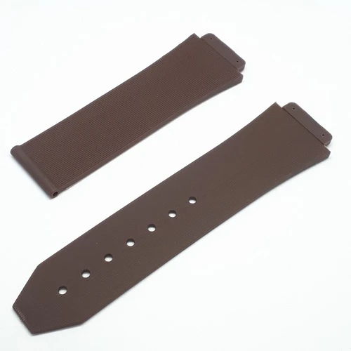 Uyumlu Slikon Saat Kordonu Kayışı|kilit 22mm - Kahve