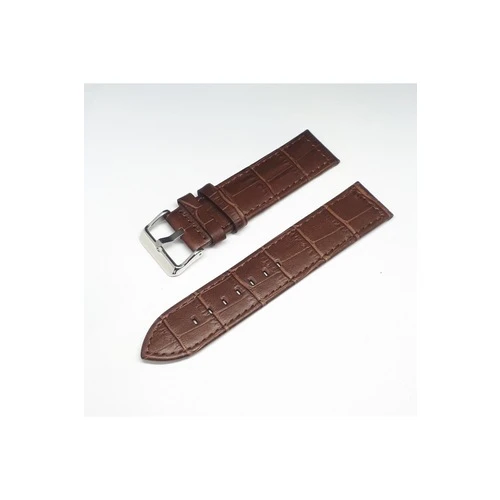 22mm Kahverengi Croco Deri Saat Kayışı Kordonu 22x22