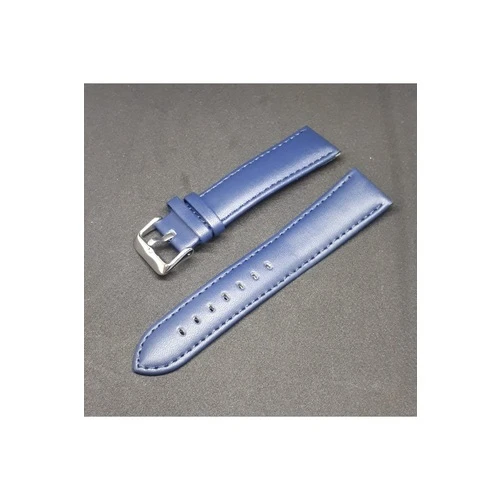 Düz Bombeli Deri Saat Kayışı Saat Kordonu Lacivert 24 x 22 24mm