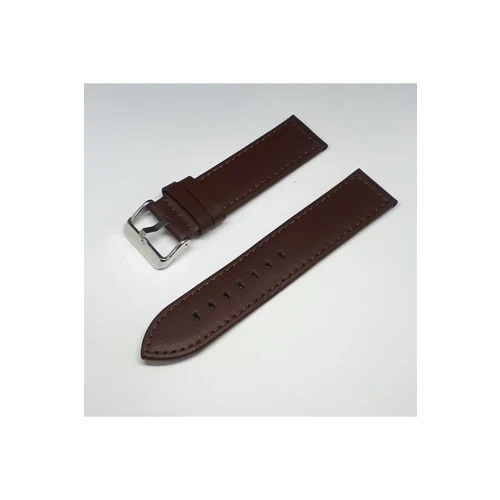 Kahverengi Düz Deri Saat Kayışı Kordonu 24x24 24mm