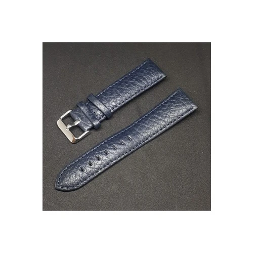 Unisex Lacivert Rolax Bombeli Deri Saat Kayışı Kordonu 24 mm 24x22