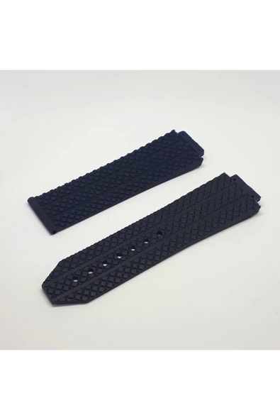 Uyumlu Slikon Saat Kordonu Kayışı Lacivert Kilit 22mm ürün görseli