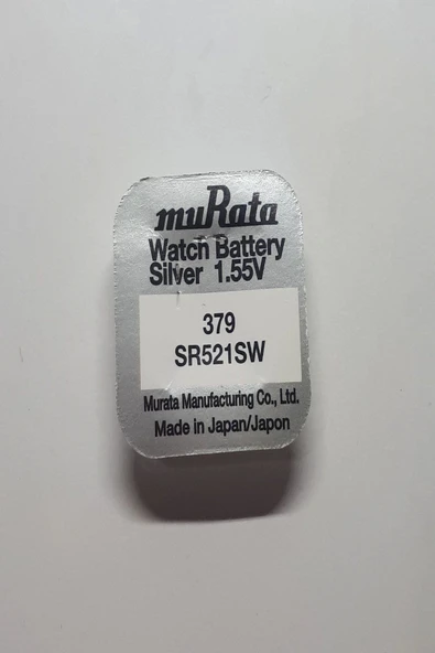 Murata Sony 379 Sr521sw 1,55v Saat Pili - 1 Adet - 1