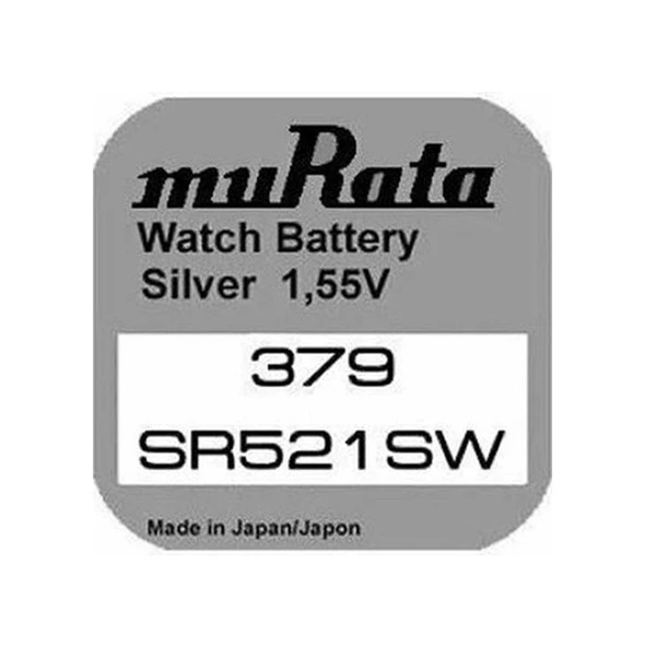 Murata Sony 379 Sr521sw 1,55v Saat Pili - 1 Adet