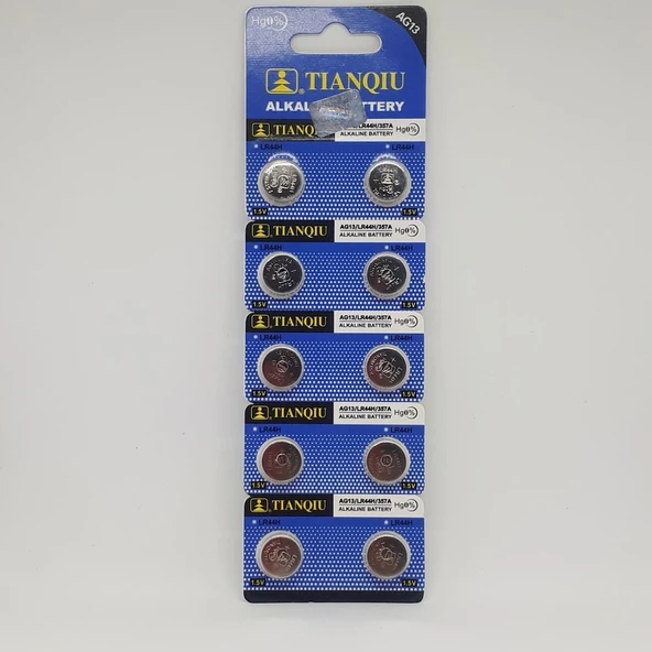 Tianqiu Ag13-lr44 1,55v Saat Pili - 10 Adet
