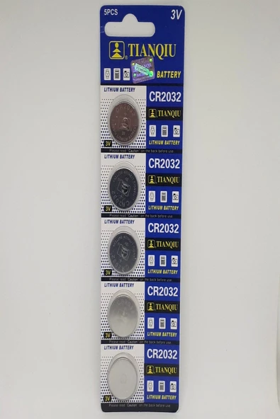 Tianqiu Cr2032 3v Lithium Pil - 5 Adet ürün görseli 1