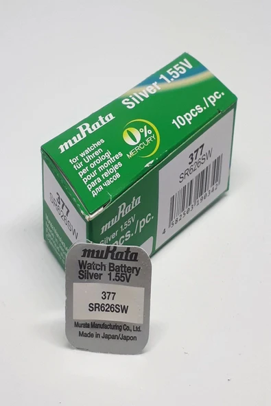 Murata Sony 377 Sr626sw 1,55v Saat Pili - 10 Adet ürün görseli