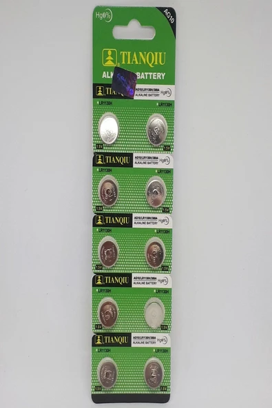 Tianqiu Ag10-lr1130-389 1,55v Saat Pili - 10 Adet