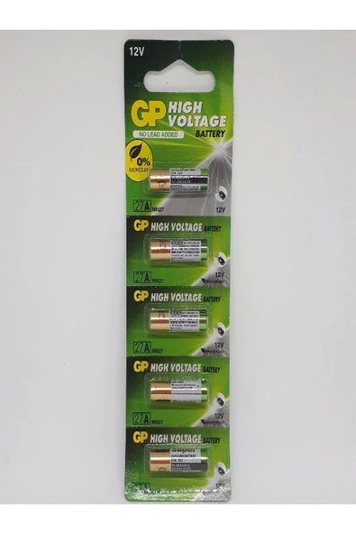 27a 12v Alkaline Araç Kumanda Pili - 5 Adet ürün görseli 1