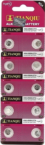 Tianqiu Ag4-lr626-377 1.55v Saat Pili - 200 Adet