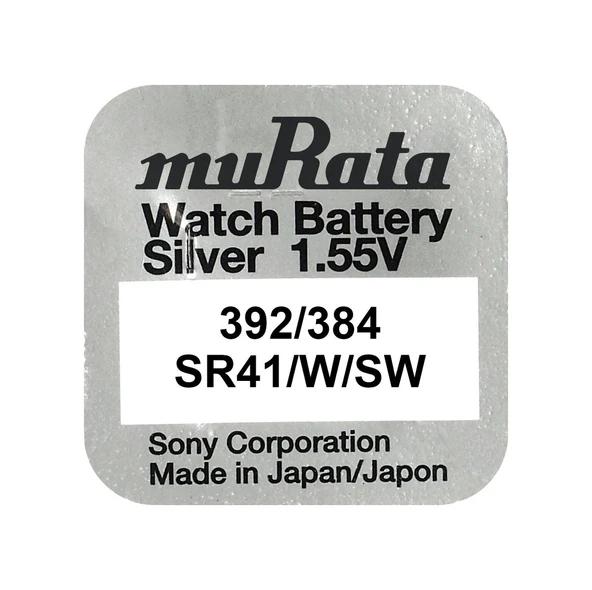 Murata Sony 392/384 Sr41 1,55v Saat Pili - 1 Adet