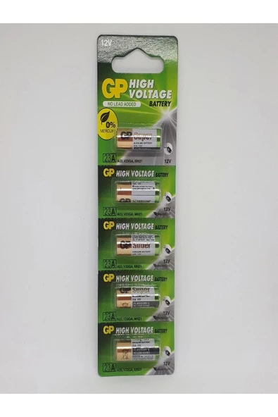 23a 12v Alkaline Araç Kumanda Pili - 5 Adet ürün görseli 1