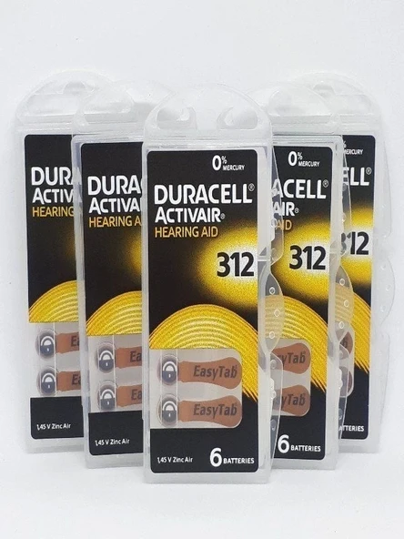 312 Numara Kulaklık Pili 6'lı-5 Paket 5*6 ürün görseli 1
