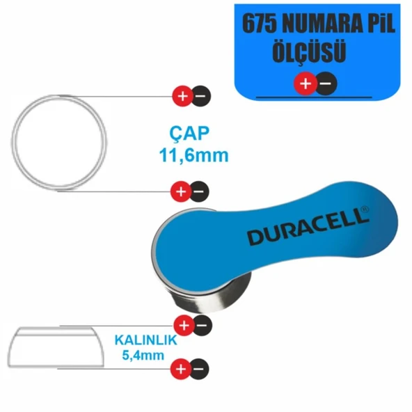675 Numara Işitme Cihaz Pili Kulaklık Pili 6'lı - 3