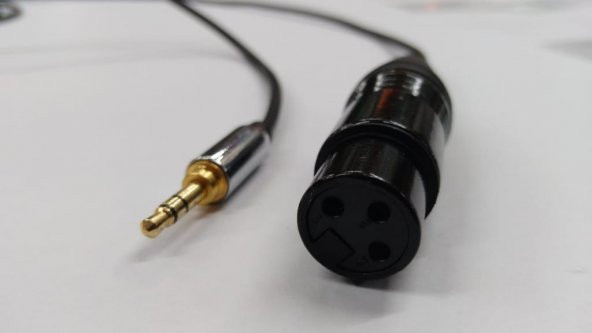 3.5 mm to XLR Dişi Kaliteli Bilgisayar Mikrofon Kablosu 5 Metre